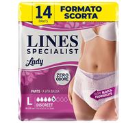 Lines Specialist Lady Pants Discreet Mutande Assorbenti per Incontinenza Donna
