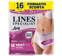 Lines Specialist Pants Lady Discreet Mutande Assorbenti per Incontinenza Donna