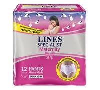 Lines Specialist Maternity Mutandine Assorbenti Post Parto Misura Media - 12 pz