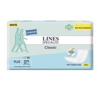 LINES Specialist Classic - 30 rettangolari senza barriere Plus - ausilio per incontinenza
