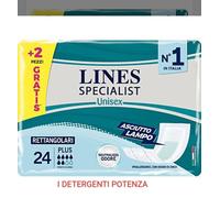 Lines Pannoloni per adulti Specialist Rettangolari Unisex Barriera impermeabile 6x24 pezzi