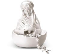 Lineshading Statua della Madonna della Grazia Vergine Maria, porta rosario da 12,7 cm, statue della madre benedetta, reliquia in resina, regali cattolici per donne religiose decorazione per la casa