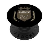 Lineworkers Re dei mestieri Carriera elettricista PopSockets PopGrip Adesivo