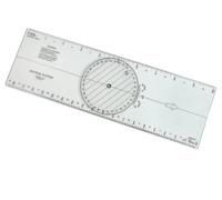 LINEX 100413018 - Righello parallelo, 30 cm, con goniometro con suddivisione nautica per navigazione
