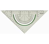 Linex Gancio angolare geometrico S2622, 22 cm, Super Series, plastica trasparente, 1 pezzo.