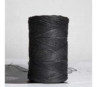 LINFA 500 g/Rotolo di Rafia Filato di Paglia per Maglieria a Mano Estate Cappello di Paglia Borse Filati organici Uncinetto Materiale Fatto a Mano , Nero