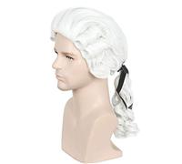 Linfairy Lawyer Curls Wig Halloween Personaggio che Interpreta Parrucca (Bionda Bianca)
