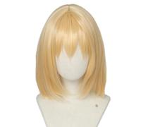 Linfairy Parrucca corta bob bionda gioco cosplay costume costume parrucche per gli uomini