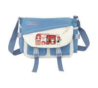 Linfemy Goto Hitori Zaino Anime Nylon Bag Yamada Ryo Borsa a tracolla Grande capacità Borsa a tracolla Studenti Shopping tempo libero Scuole di sport, Blu (Tipo 2), 35 x 12 x 25 CM