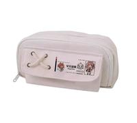 Linfemy Texas Elysiu Anime Astuccio per matite con spine stampa 3D a doppio strato Scatola di cancelleria Grande Capacità Scuola Cancelleria Storage Studenti, Bianco 3, 22 x 11 x 5.5 CM, Astuccio