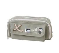 Linfemy Texas Elysiu Anime Astuccio per matite con spine stampa 3D a doppio strato Scatola di cancelleria Grande Capacità Scuola Cancelleria Storage Studenti, Verde 4., 22 x 11 x 5.5 CM, Astuccio