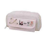 Linfemy Texas Elysiu Anime Astuccio per matite con spine stampa 3D a doppio strato Scatola di cancelleria Grande Capacità Scuola Cancelleria Storage Studenti, Bianco 1, 22 x 11 x 5.5 CM, Astuccio