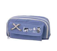 Linfemy Texas Elysiu Anime Astuccio per matite con spine stampa 3D a doppio strato Scatola di cancelleria Grande Capacità Scuola Cancelleria Storage Studenti, Blu 4., 22 x 11 x 5.5 CM, Astuccio