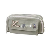 Linfemy Texas Elysiu Anime Astuccio per matite con spine stampa 3D a doppio strato Scatola di cancelleria Grande Capacità Scuola Cancelleria Storage Studenti, Verde 8., 22 x 11 x 5.5 CM, Astuccio