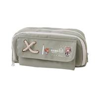 Linfemy Texas Elysiu Anime Astuccio per matite con spine stampa 3D a doppio strato Scatola di cancelleria Grande Capacità Scuola Cancelleria Storage Studenti, Verde 3., 22 x 11 x 5.5 CM, Astuccio