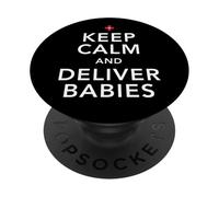 L'infermiera mantiene la calma e partorisce i bambini OB/GYN PopSockets PopGrip Adesivo