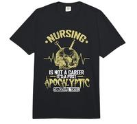 L'infermieristica Non è Una Carriera, è Uno Sci di Sopravvivenza Post apocalittico Comfort Colors Adult Heavyweight T-Shirt