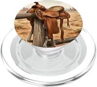L'inferno che non voglio cowboy rodeo occidentale PopSockets PopGrip per MagSafe