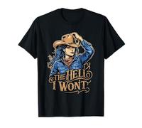 L'inferno Che Non Voglio Cowgirl Maglietta