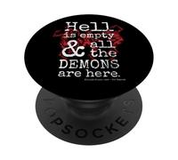 L'inferno è vuoto e tutti i demoni sono qui - Shakespeare PopSockets PopGrip Adesivo