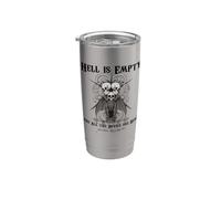 L'INFERNO È VUOTO E TUTTI I DIAVOLI SONO QUI Shakespeare Meme Bicchiere termico in acciaio inox doppia parete