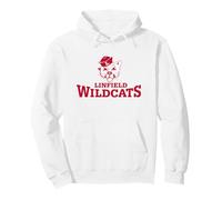 Linfield University Wildcats Institutional Logo Felpa con Cappuccio