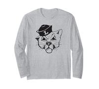 Linfield University Wildcats Mack Mascot Head Mark Maglia a Manica