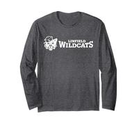 Linfield University Wildcats Mack Mascot Horizontal Maglia a Manica
