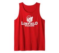 Linfield University Wildcats Mack Mascot Stacked Canotta