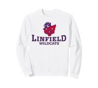 Linfield University Wildcats Mack Mascot Stacked Felpa