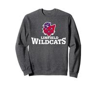 Linfield University Wildcats Stacked Mascot Logo Felpa