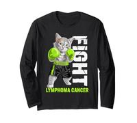 Linfoma Cancro Kitty Cat Fight Lime Nastro Verde Maglia a Manica