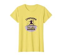 Linfoma: combatti Come Un Guerriero - Supporto stimolante per Il Cancro Maglietta, Donna, Limone, S