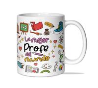 LINFORMAL Tazza insegnante fine corso, 350 ml, il miglior profe del mondo | Regalo originale Profe, dettaglio per insegnante, signore o tutore, regalo ringraziamento insegnanti