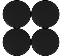 LinFortune Cuscini per Sedie in Pelle Rotondi Antiscivolo per Sedie da Pranzo Confezione da 1/2/4 per Sedie Alte per Bistrot E Bar (Colore: Nero Dimensioni: 35 Cm*4 Confezioni)