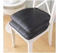 LinFortune Cuscino per Sedia in Pelle per Cucina Sala da Pranzo 1/2/4 Confezioni Cuscino per Sedia Cuscino Antiscivolo 40 * 43 Cm (Colore: Nero Dimensioni: 2 Confezioni)