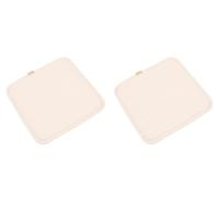 LinFortune Cuscino per Sedile per Sgabello da Bar Quadrato con Lacci Fodera per Cuscino per Sgabello 30,5 X 30,5 Cm Set di 2 (12 X 12 Pollici Bianco)