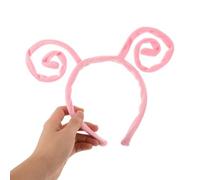 Ling & Bai Cerchietto per capelli con antenna a farfalla, per Halloween, formica nera, divertente, per cosplay, accessorio per capelli da donna (rosa)