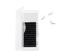 Ling & Bai - Ciglia facili da applicare, 0,03 mm, 0,05 mm, 0,07 mm, curvatura a D, 8-15 mm, miste, extension per ciglia volumizzanti 3D, curvatura a C, extension per ciglia singole, in finto visone