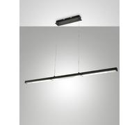 LING LAMPADA A SOSPENSIONE NERA A LED 3000K - 40W - 4800 lm PUSH DIMMER