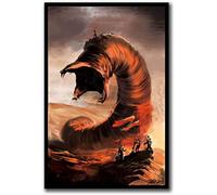 Ling88 Arte Poster,Stampe Dune Frank Herbert Giant Worm Muad'Dib Hot Gift, Art Poster Canvas Painting Home Decor, Poster per Pareti della Camera da Letto Estetiche -50X70Cm