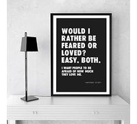 Ling88 Poster da Parete,Office Quote Print Wall Art Picture Canvas Painting Nero Bianco Stampe TV Show Quotes Poster Office Decor Poster per L'Estetica della Stanza -50X70Cm