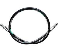 LingCheng 26711-06-06RW Tubo idraulico Gruppo girevole 3/8" Tubo idraulico con femmina JlC X femmina JlC 24 "Long4785 psi, Nero