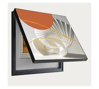 LINGDSWULING Coperchio per Scatola Elettrica di Distribuzione Contatore Flip Copertura Quadro Elettrico Decorativa Quadro Copri Contatore Copri Cassaforte A Muro(E,40x50cm/16x20in)
