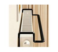 LINGDSWULING Copri Termosifone Struttura con Tubi Rinforzati Copritermosifoni Resistente al Calore per Ufficio Soggiorno Camera da Letto Corridoio(Black,50x13x7cm)