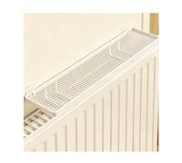LINGDSWULING Copritermosifone Design con Sponde Rialzate Mensola sopra Termosifone Design Traspirante Copricalorifero per Soggiorno Camera da Letto Corridoio(White,50x15cm)