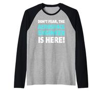 L'ingegnere aerospaziale è qui! Funny Space Rocket Scentist Maglia con Maniche Raglan