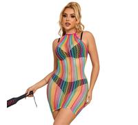 Lingerie a Rete Arcobaleno Subblime - Taglia Unica