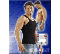 Lingerie - Aderente Addome Piatto Maglia con Muscoli / Top Nero