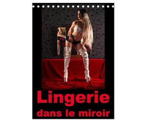 Lingerie dans le miroir (Calendrier de bureau 2026 DIN A5 horizontal), CALVENDO calendrier mensuel: Photographie érotique de femmes en lingerie devant un miroir dans le boudoir